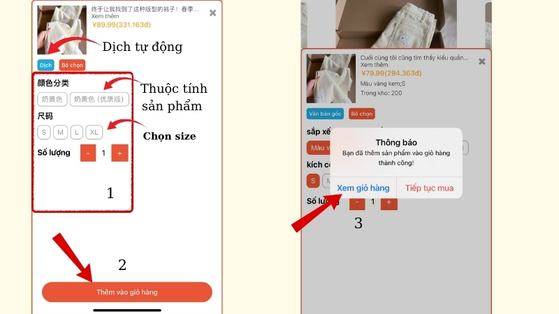 Xem sản phẩm trên app Naipot 